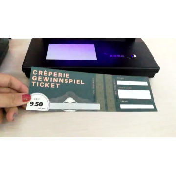 Custom anti-counterfeiting watermark security voucher/ coupon/ ticket printing